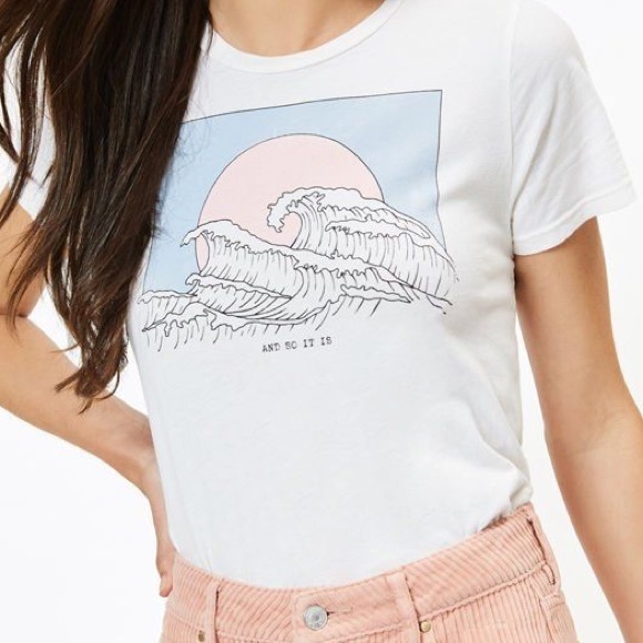 Pacsun White Graphic Tee - Picture 2 of 4